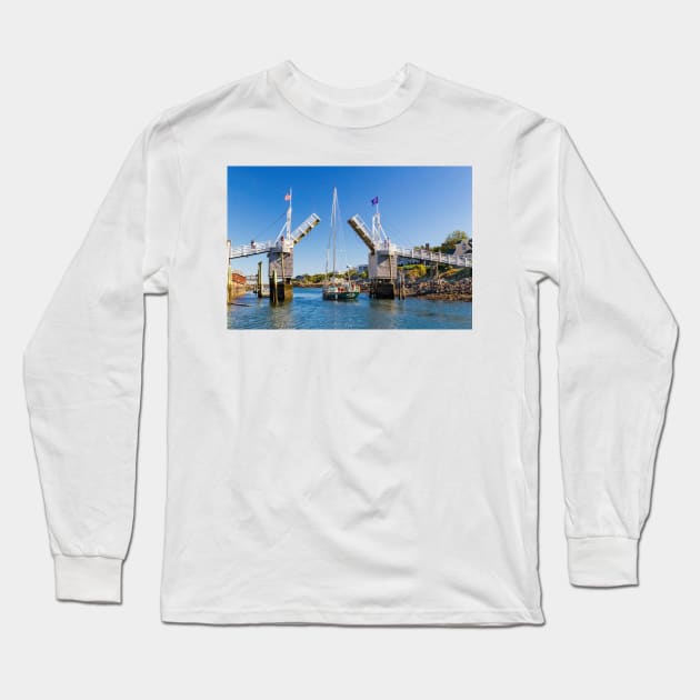 Drawbridge Perkins Cove Long Sleeve T-Shirt by jforno